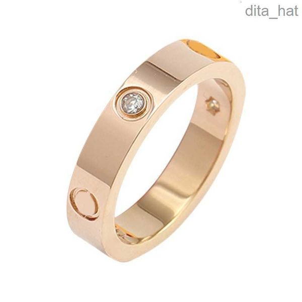 

love screw ring mens rings classic luxury designer ring women titanium steel gold-plated jewelry gold silver rose never fade 4 5 6mm