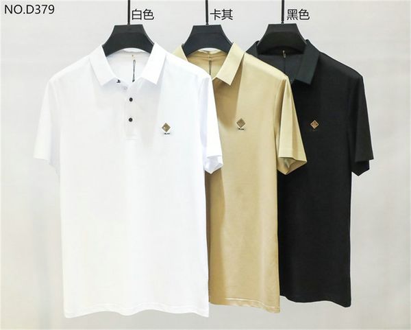 

men's summer men's and women's designer polo shirt men's casual polo fashion casual alphabet print t-shirt high street m, White;black