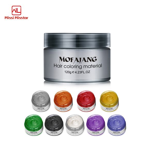 

mofa hair wax 9 color hair wax fashion hairstyle clay coloring