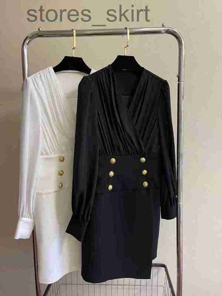 

party dresses designerluxury2022 women's new autumn party dinner dress ladies classic designer fashion dress spring high-grade double-b, White;black