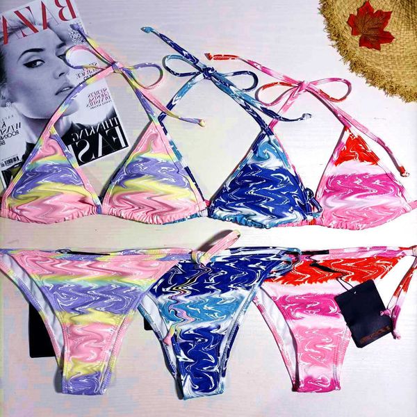 

designer bikini set swim suit swim short women swimsuit ladies backless split letter multicolors summer time beach bathing suits win, White;black