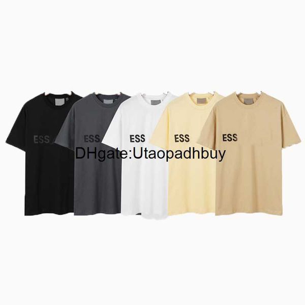 

ess fashion tshirts crew neck casual t-shirts men women leisure style summer short sleeve letter shirts 3xl 4xl, White;black