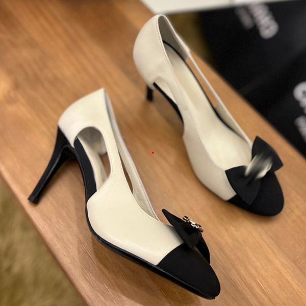 

2023 women shoes high heels pumps styles nude color leather point toe dress shoes pointed toe pumps wedding shoes sandals size 35-40 -k270, Black