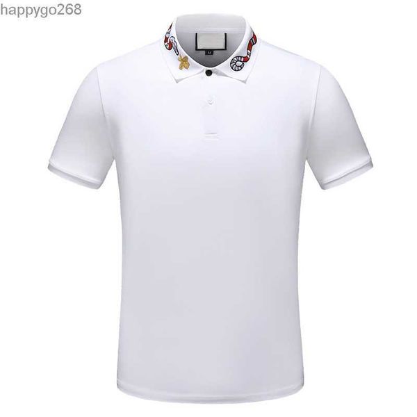 

2019 designer stripe polo shirt t shirts snake polos bee floral embroidery mens high street fashion horse polo t-shirt, White;black
