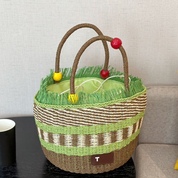 

designer tote the tote bag designer bag women summer new woven bag totes luxury handbag fashion classic large capacity patchwork colors hand