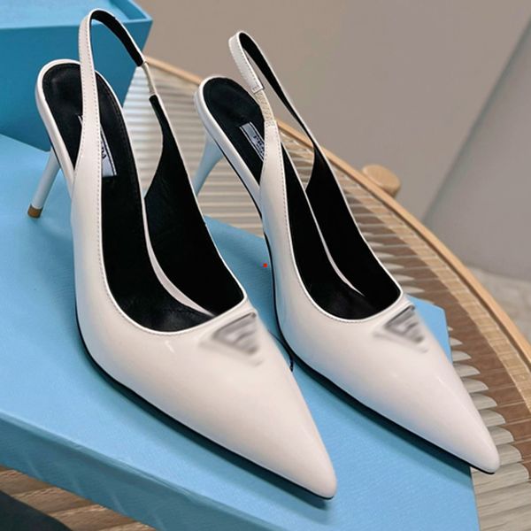 

2023 women shoes high heels pumps styles nude color leather point toe dress shoes pointed toe pumps wedding shoes sandals size 35-40 -k265, Black
