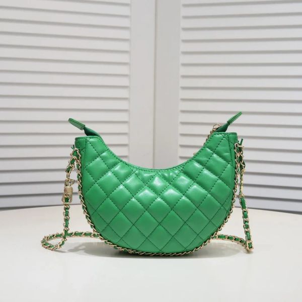 

Green leather tote bag designer handbag shoulder bag designer women bag lady hobo bag, White #80893