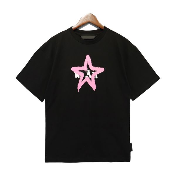 

t shirt summer fashion men womens designers t-shirts casual palm man chest letter tshirt size s-xl, White;black
