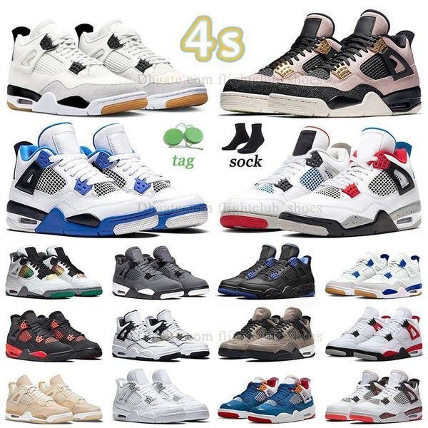 

new pattern jumpman 4 4s basketball shoes sb white cement what the gs motorsport silte red men women sneaker outdoor balck cat wild n out pe