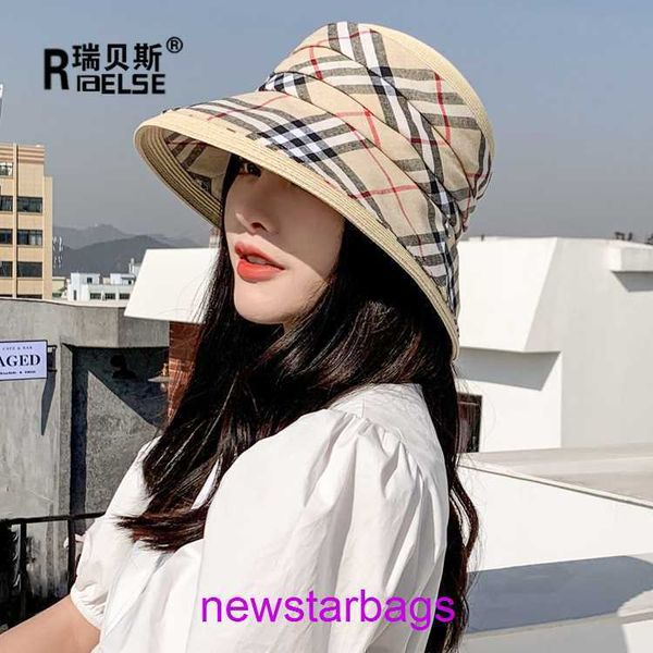 

brand designer burbberys hat online store japanese sunshade and screen fisherman hat women's summer basin resistant foldable grille fac, Blue;gray
