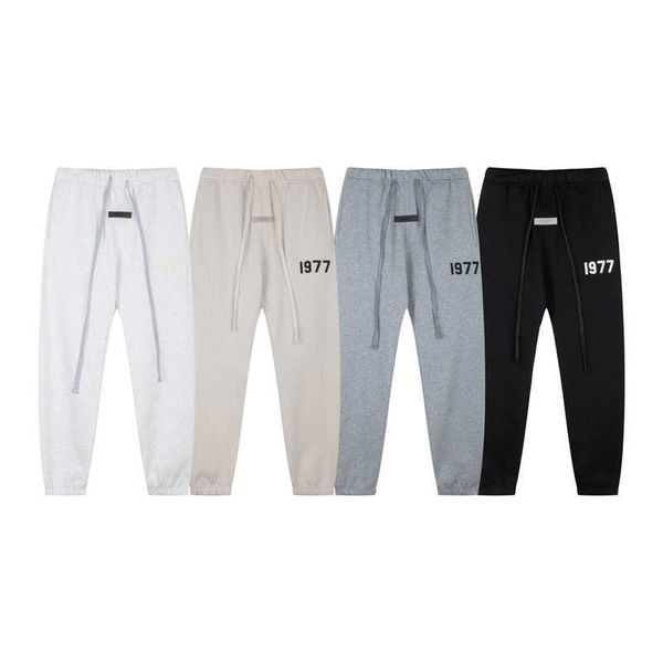 

men's pants ess fog fears of god double track essen pants 1977 buffle cotton loose mens womens, Black