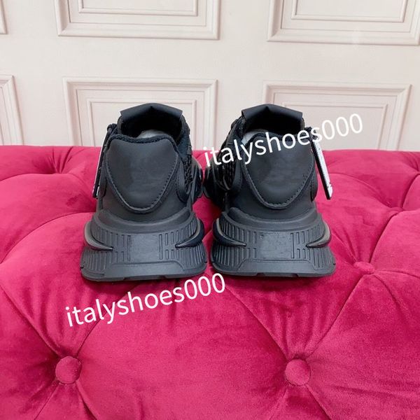 

fashion designer sneakers mens casual shoes platform loafers trainers triangle shoes black leather shoes2023