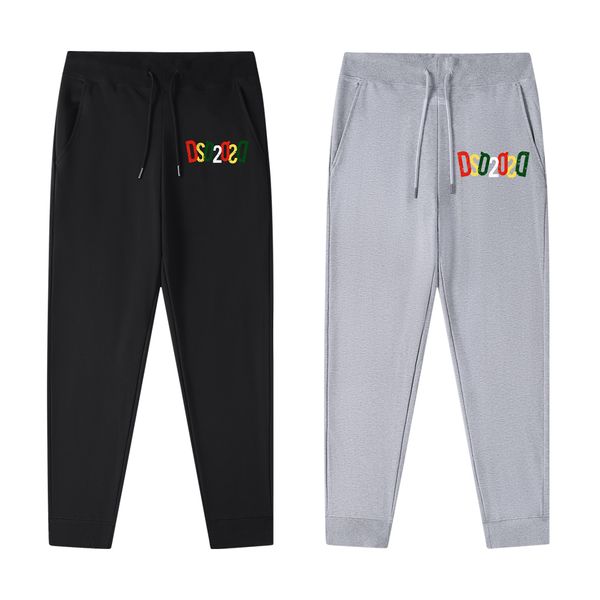 

dsq2 new men's sports pants casual fashion pure cotton mid waist micro elastic guard pants women's versatile guard pants, Black