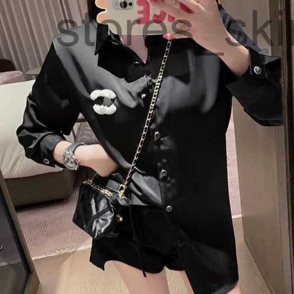 

women's blouses & shirts designerfamous extravagant brand embroidery womens blouses two c 23 fashion designer striped shirts slim busin, White
