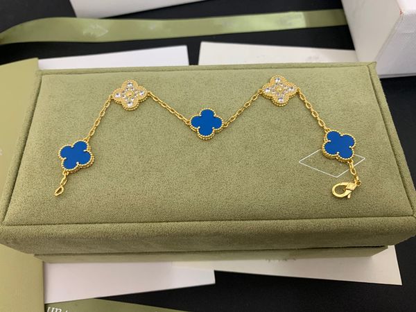

van clover bracelet 18k gold plated ladies and girls bracelets valentine's day mother's day engagement jewelry, Golden;silver