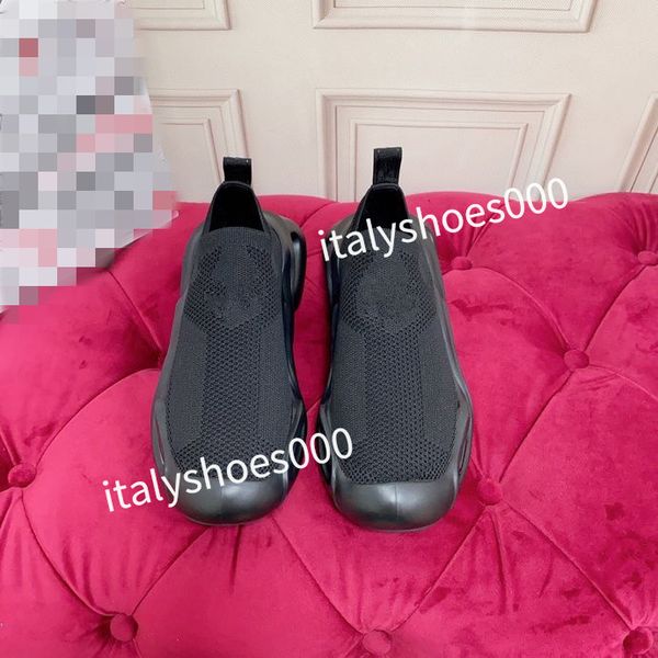 

mens designer sports shoes white rainbow heel trainer men casual runner sneakers outdoor, Black