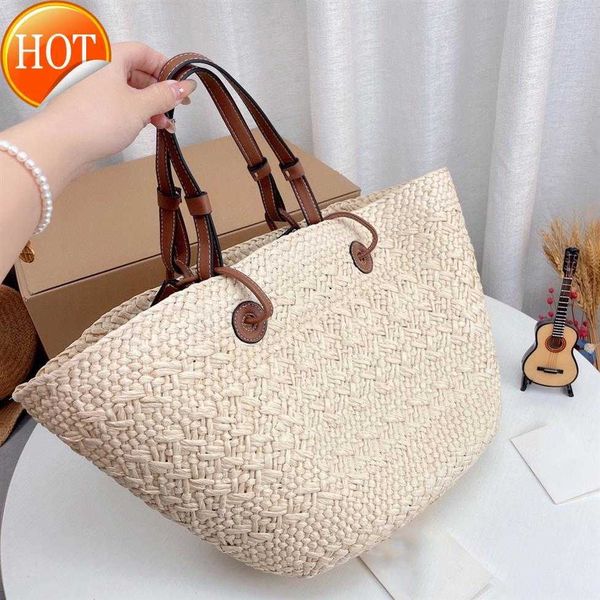 

shoulder designers bags fashion handbags luxury brand woven straw beach bag women knitting handbag super big size female shopper s287r