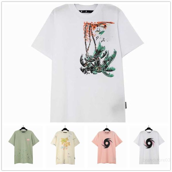 

men's t-shirts 2023 new upside down t-shirt neon tee pxp painted classic hurricane fashion mens womens designers tee p a, White;black