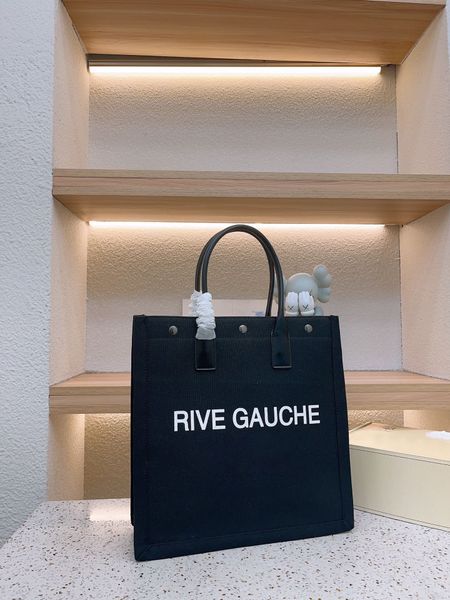 

trend women handbag rive gauche tote shopping bag handbags linen large beach bags designer travel crossbody shoulder satchel wallet