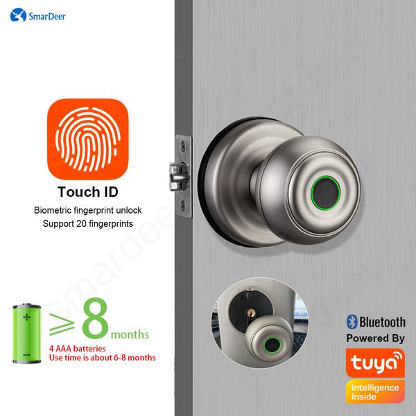 

smart lock smardeer fingerprint lock for tuya bluetooth smart keyless entry biometric type c and mechanical key un 230414