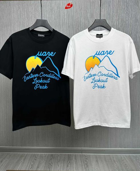 

men's t-shirts mens designer t shirts black white printed t-shirt men>dsquared2>summer fashion casual street t-shirt plus size m, White;black