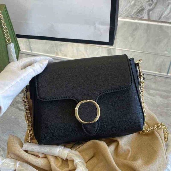 

designer messenger bags women chain handbag shoulder packs leather luxury letter lock crossbody-bag female purses 220408