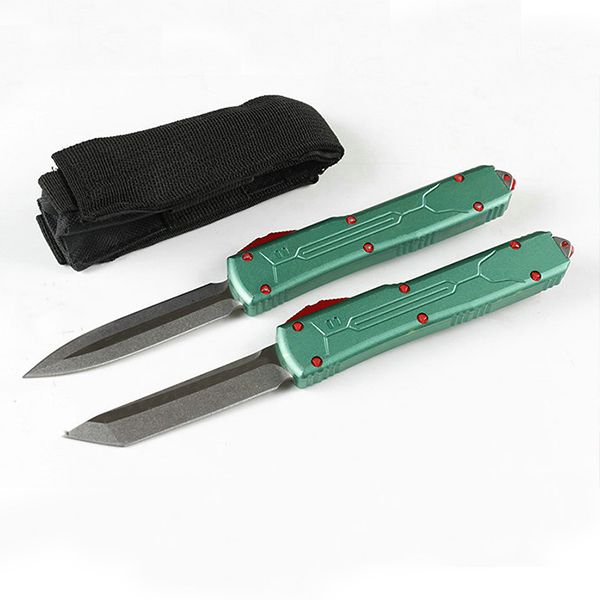 

us italian eu uk a6 knives hook soul messenger 3310 3320 otf auto knife space aluminum handle bm4850 bm3400 ut85 ut88