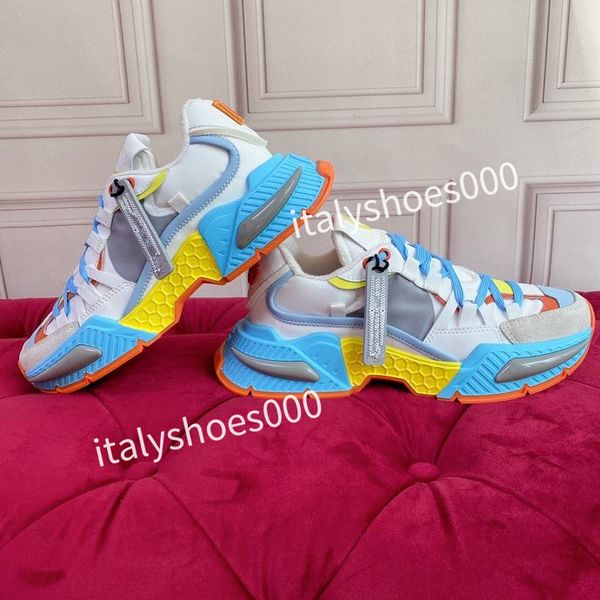 

2023womens fashion sports shoes black rainbow heel trainer womens casual runner sneakers outdoor