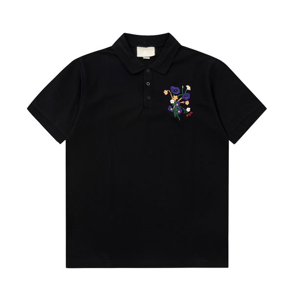 

2new fashion london england polos shirts mens designers polo shirts high street embroidery printing t shirt men summer cotton casual t-shirt, White;black