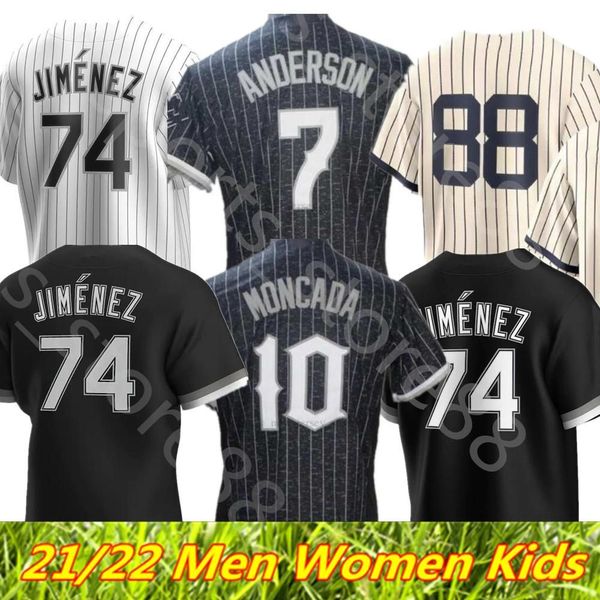 

baseball 2021 2022 custom s-4xl tim anderson bo jackson michael baseball jersey chicagos mercede jose abreu robert eloy jimenez carlton, Blue;black