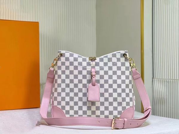 

designer bags for women luxury shoulde leather edge shoulder strap loop with double zipper opening and closing outer patch pocket with magne