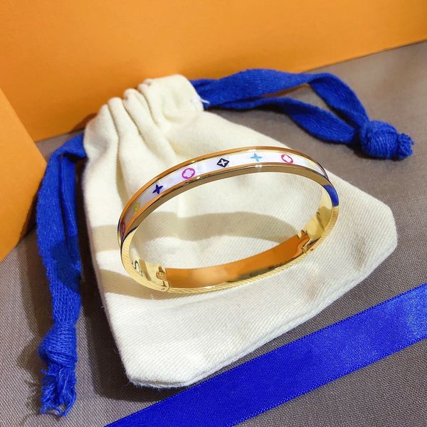 

fashion classic jewelry designer bracelet brown brand charm bracelet bracelet metal lock bracelet for men and women lovers jewelry gift, Black