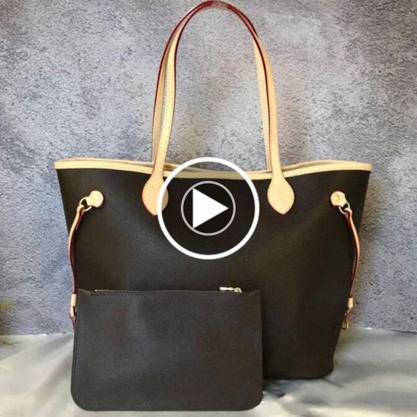 

wholesale fashion brand luxury never shopping bag designer handbag old flower tote womens large capacity lattice full bags hand emj2#