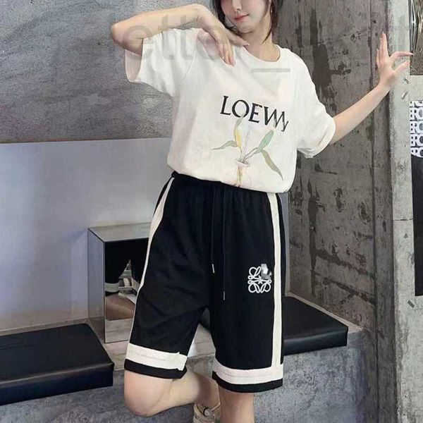 

women's shorts designer lw temperament commuter cotton with five pieces and black white splice new versatile high edition b3ck, White;black