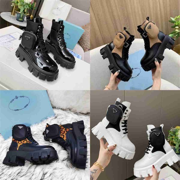 

2021 designers men shoes women boots wheel nylon gabardine shoehigh-womens sneakers with box removable nylonpouch black white brown casual t
