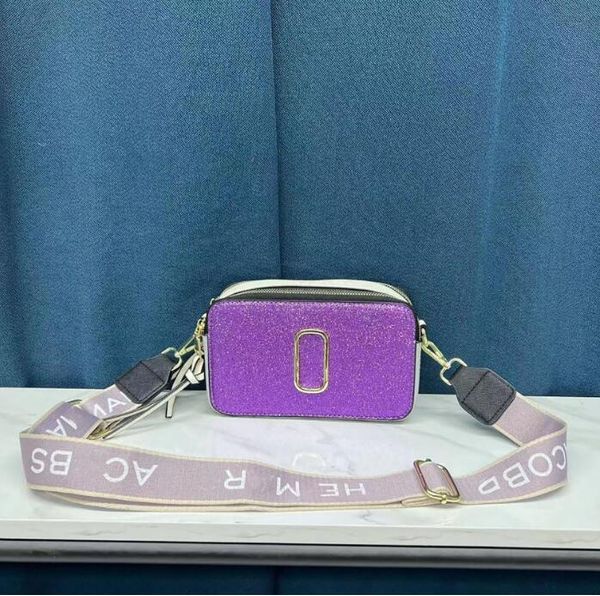 

camera the snapsstyle bag leather designer bags dual zip closure crossbody women removable adjustable webbing strap shoulder bag purses awse