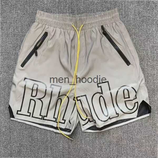 

rhude men's shorts rhude shorts designers mens basketball short pants 2021 luxurys summer beach palm letter mesh street fashion sweatpa, White;black