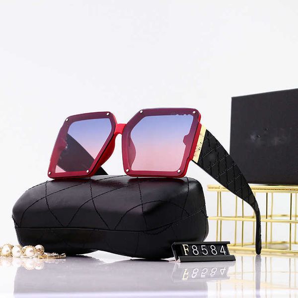 

frames 2022 new women's large frame thin han round face sunscreen polarized sunglasses, White;black