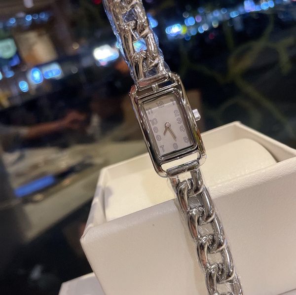 

women's watch fashion stainless steel bracelet style luxury style simple swiss quartz popular watch 17 * 23mm mirror face banquet essen, Slivery;golden