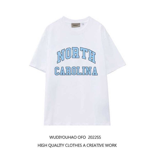 

tees t-shirts luxury designer fashion clothing fog fears god essen letter printing american casual loose short sleeve t-shirt for men, White;black