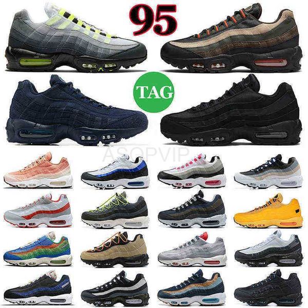

og neon 95s mens running shoes 95ss triple black cork greedy dark smoke grey speed-lacing glass blue midnight navy women trainers sports