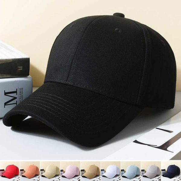 

hat men's and women's cotton large head circumference windproof baseball cap multicolor leisure duck tongue cap solid color light, Blue;gray