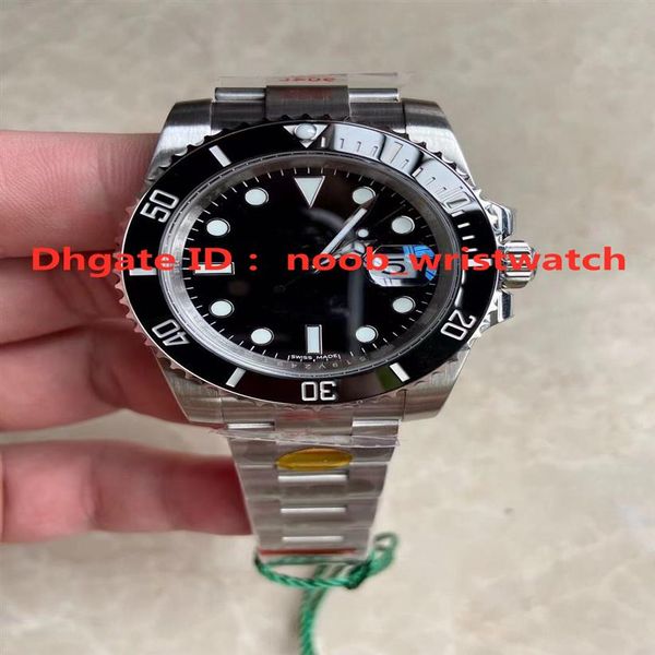 

n mens watches v12 black luxury watch 3135 super automatic mechanical movement 904l steel case watchband sub ultimate 282a, Slivery;brown