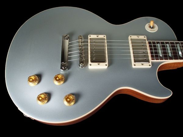 

china lp guitar wholesale -2012 new arrival silver burst electric guitar oem musical258