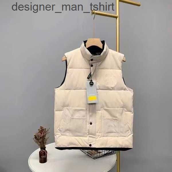 

men's vests fashion vests goose gilet down jacket vest keep warm mens stylist winter jacket men and women thicken outdoor coat essent c, Black;white