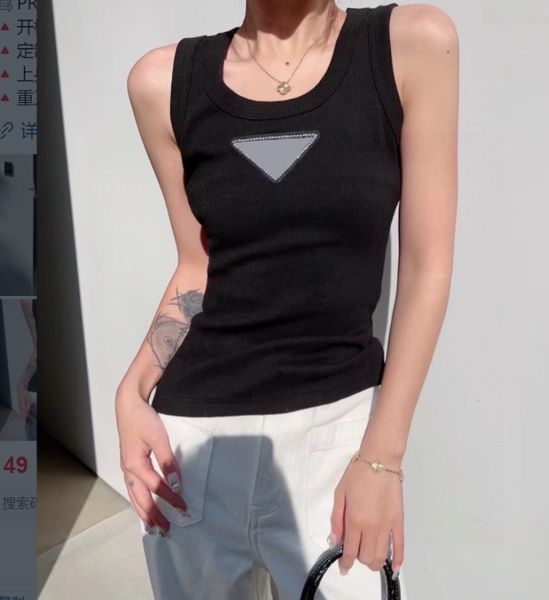

girls designer tanks summer casual vest collection lady vest with letters fashion sleeveless blouse black white multi style highly quality