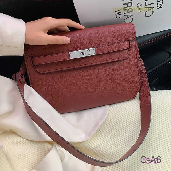 

designer kellies handbags hemres genuine early spring new leather underarm bag 2023 womensp remiumv ersatilec ommuterm essengers ingles houl