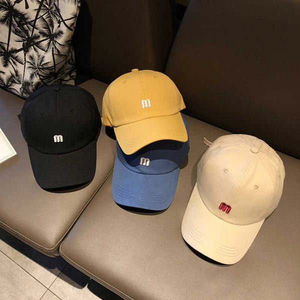 

ins hat women's summer fashion simple  letter embroidered baseball cap men's versatile curved brim sun visor cap korean cap, Blue;gray