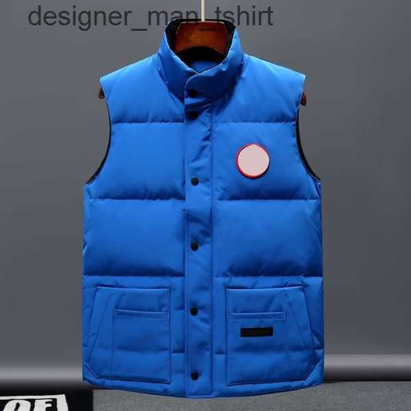 

men's vests designer vest men's and women's sweatshirt authentic luxury goose feather material loose coat fashion trend coat, Black;white
