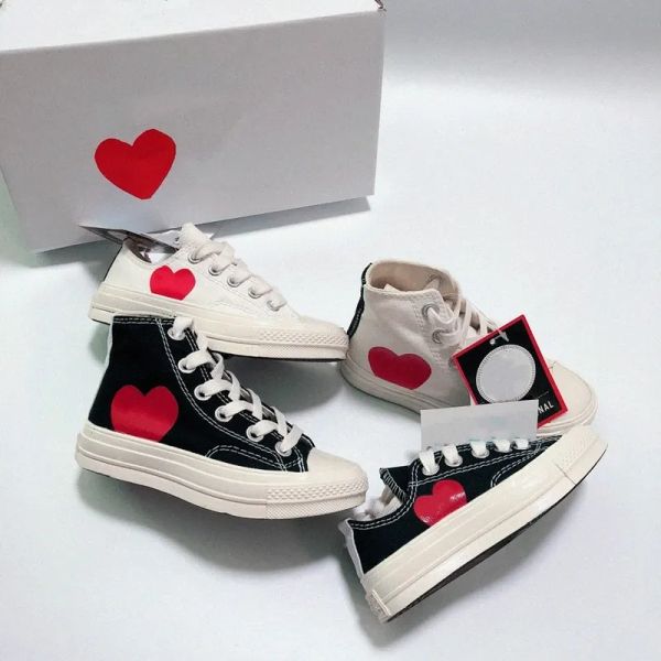 

new fashion kids shoes knit 1970 canvas shoes star sneaker chuck 70 chucks 1970s love running shoe designer baby youth breathable white blac, Black